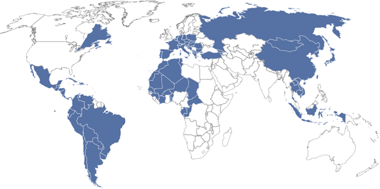 Mappa notai nel mondo